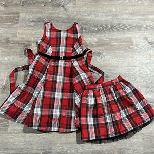 Jona Michelle Dress & Sonoma Skirt Christmas Holiday Outfit Size 7